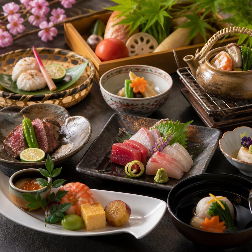 旬の食材を使用した和食料理