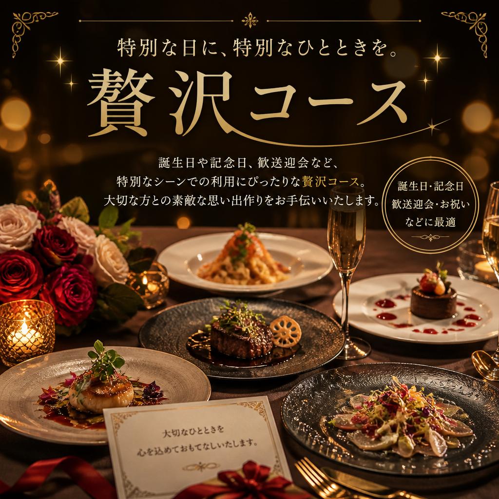 特別な日のおもてなし