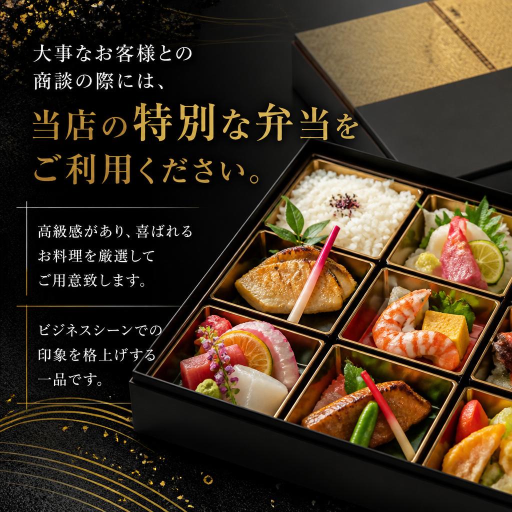 ビジネスシーンで信頼される商談弁当